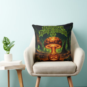 Coussin Halloween de destruction massive Citrouille radioa