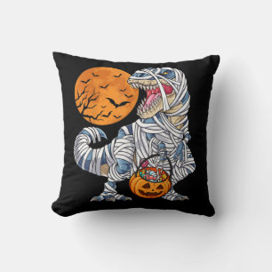 Coussin Halloween Dinosaur T rex Citrouille maman