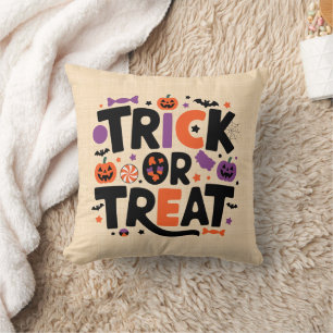 Coussin Halloween - festivités fantomatiques