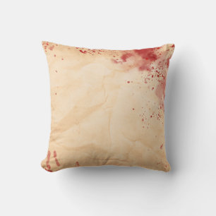 Coussin Halloween gothique vintage sanglant