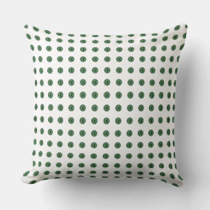 Coussin Halloween Green Polka Dot Eyes