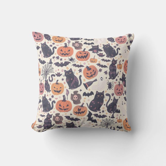 Coussin halloween moderne (Recto)