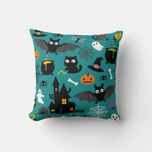Coussin Halloween Motif sans frontières (Recto)