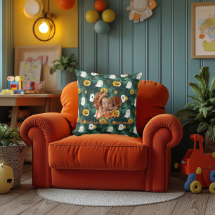 Coussin Halloween personnalisé avec nom et photos