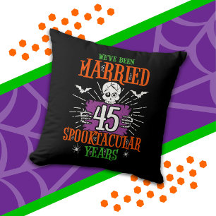 Coussin Halloween Spooktacular 45e anniversaire de mariage
