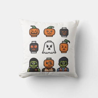 Coussin Halloween Tête de brique Monster Jeu d'oreiller