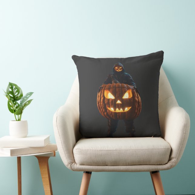 Coussin halloween Throw Pillow (Chaise)