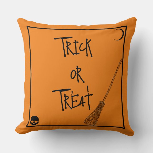 Coussin Halloween Trick ou Treat (Recto)
