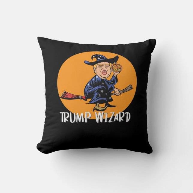 Coussin Halloween Trump Wizard Funny Classic (Recto)
