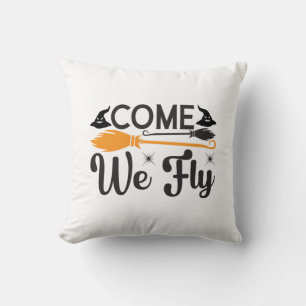 Coussin Halloween Venez Nous Volons Anniversaire