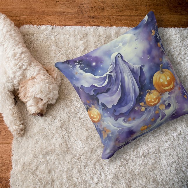 Coussin Halloween violet (Créateur téléchargé)