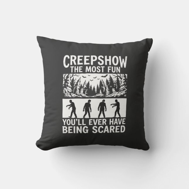 Coussin Halloween Zombie Scared Horror Vector Design_1 (Recto)