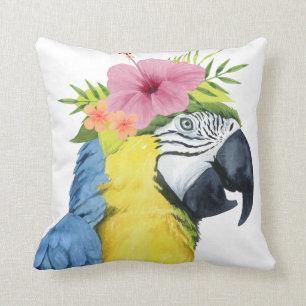 Coussin Halo tropical - Perroquet