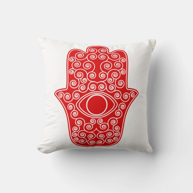 Coussin Hamsa-Main rouge de Miriam-Main de Fatima.png (Recto)