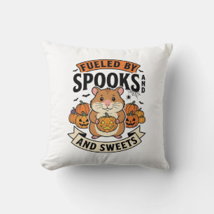 Coussin Hamster d'Halloween Alimenté par les Fantômes Drôl