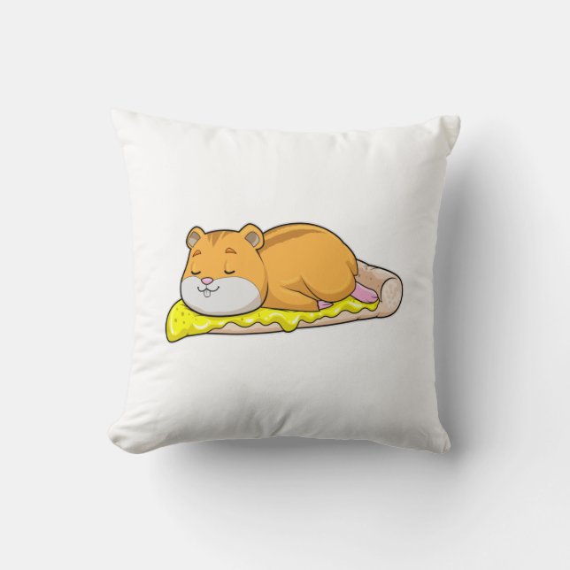 Coussin Hamster & Pizza au fromage (Recto)