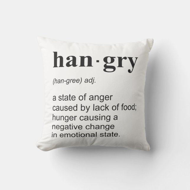 Coussin Hangry (Recto)