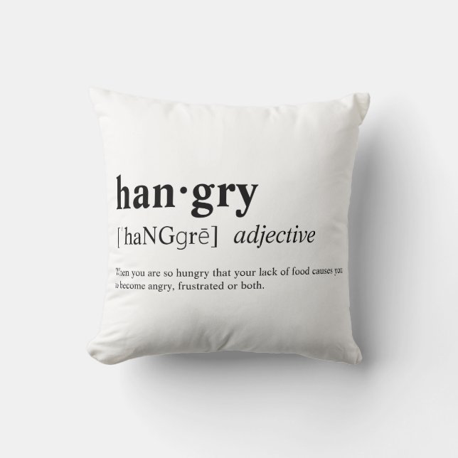 Coussin Hangry (Recto)