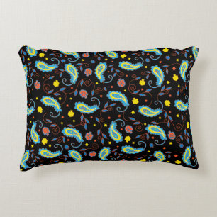 Coussin Hanoukka "Colorful Paisley Dreidels"