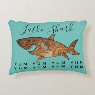 Coussin Hanoukka Latke Shark