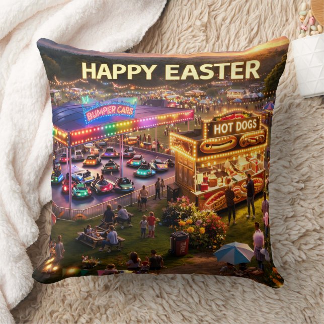 Coussin Happy Easter carnival pillow (Couverture)