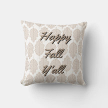 Happy Fall Y’all - Feuilles d’automne beige
