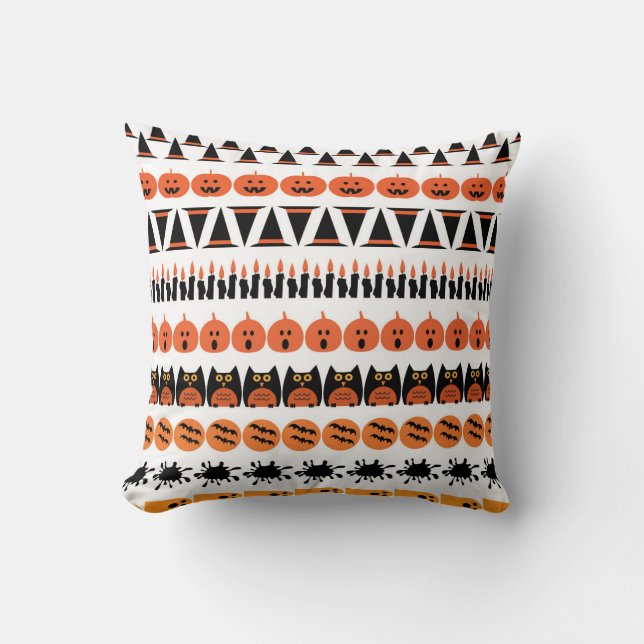 Coussin Happy Halloween design (Recto)