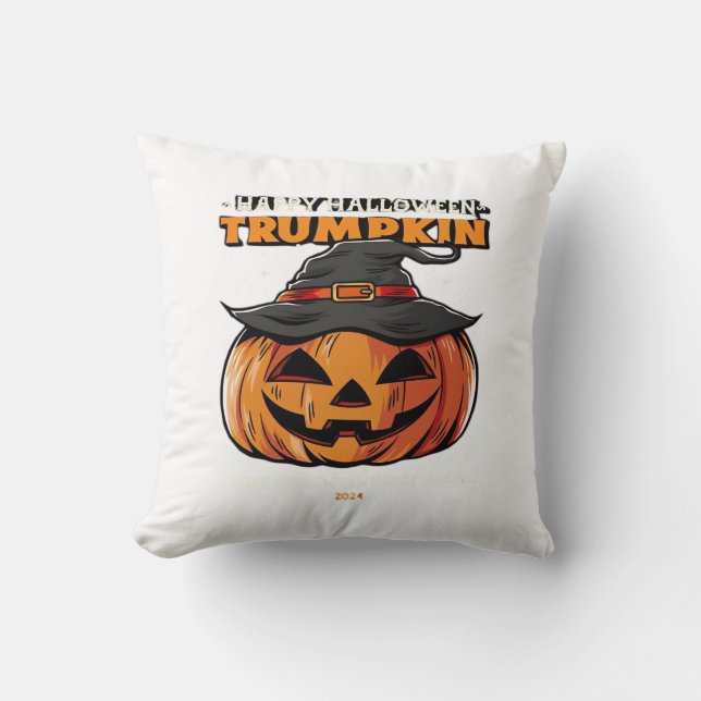 Coussin Happy Halloween Trumpkin Classic (Recto)