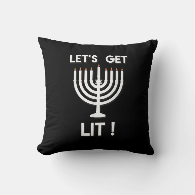 Coussin Happy Hanukkah Tis The Season Get (Recto)