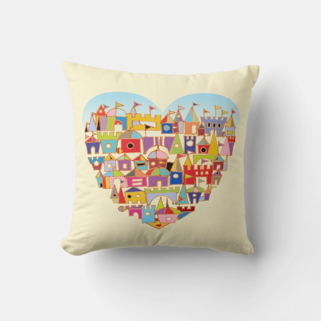 Coussin Happy Heart Village (Recto)