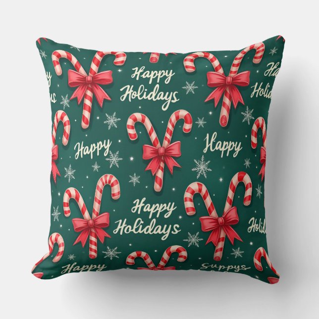 Coussin  Happy Holidays, Author Natasha Us   (Recto)