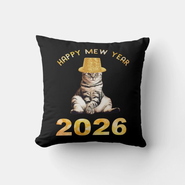Coussin Happy Mew Year 2026 (Recto)