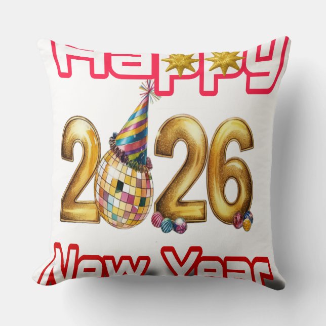 Coussin Happy New year  (Recto)