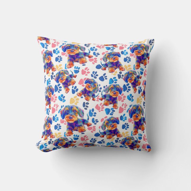 Coussin Happy pet patterns (Recto)