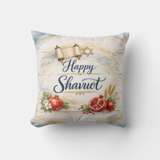 Coussin Happy Shavuot, Feast of Weeks, Chag Shavuot Sameac