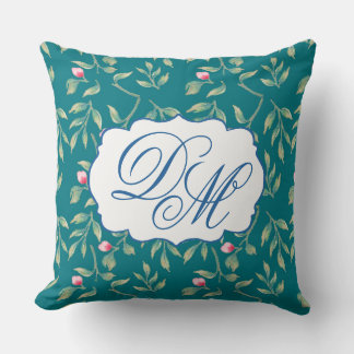 Coussin Harbour Blue Wedding Keepsake Throw Pillow