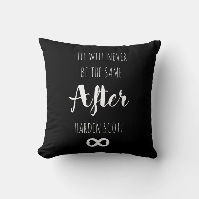 Coussin Hardin Scott - noir et blanc (Recto)