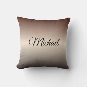 Coussin Haricot Noir Café Noir et Ombré Blanc Antique