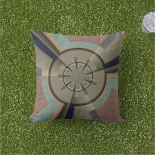 Coussin Harmonie de couleurs abstraites modernes Art graph