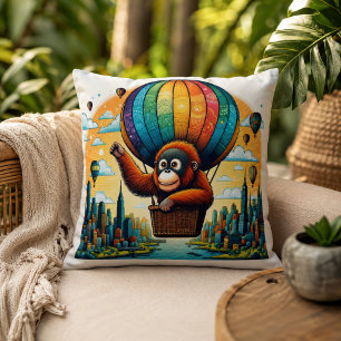 Coussin Harmonie de la Jungle : Inspiré de l'orang-outan