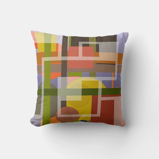 Coussin harmonieux avec la conception abstraite (Recto)