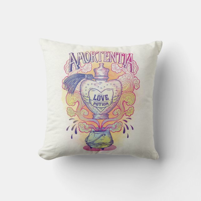 Coussin Harry Potter Sortilège | Flacon de Potion d'Amour  (Recto)