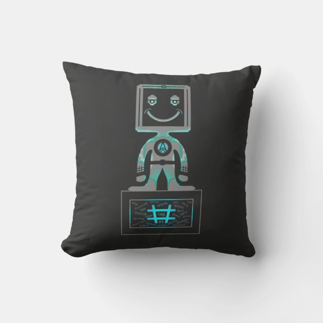 Coussin Hash Tag Super héros (Recto)