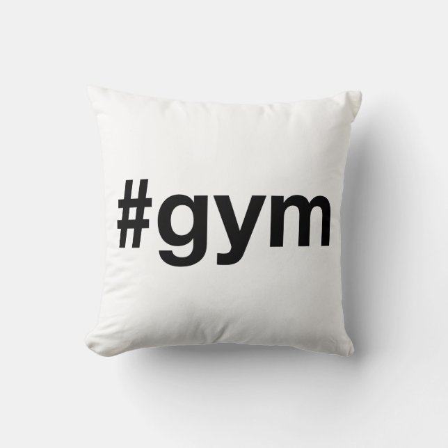 Coussin Hashtag GYM (Recto)