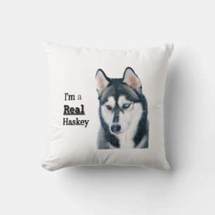 coussin hasky  throw pillow