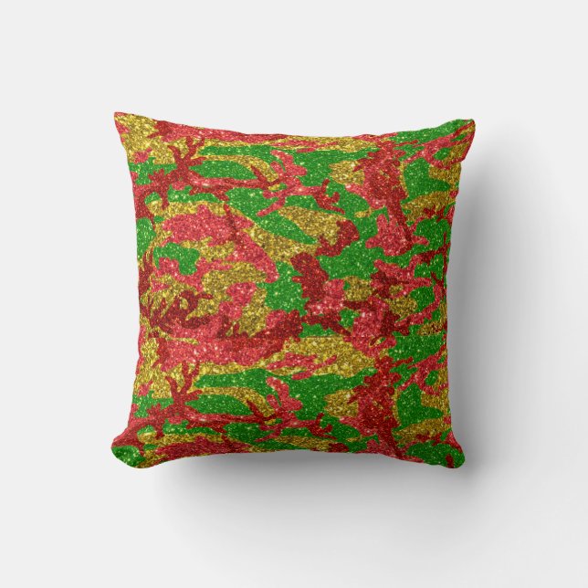 Coussin Haus De Camo Gold Motif (Recto)