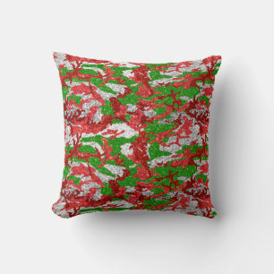 Coussin Haus De Camo Motif Silver Xmas