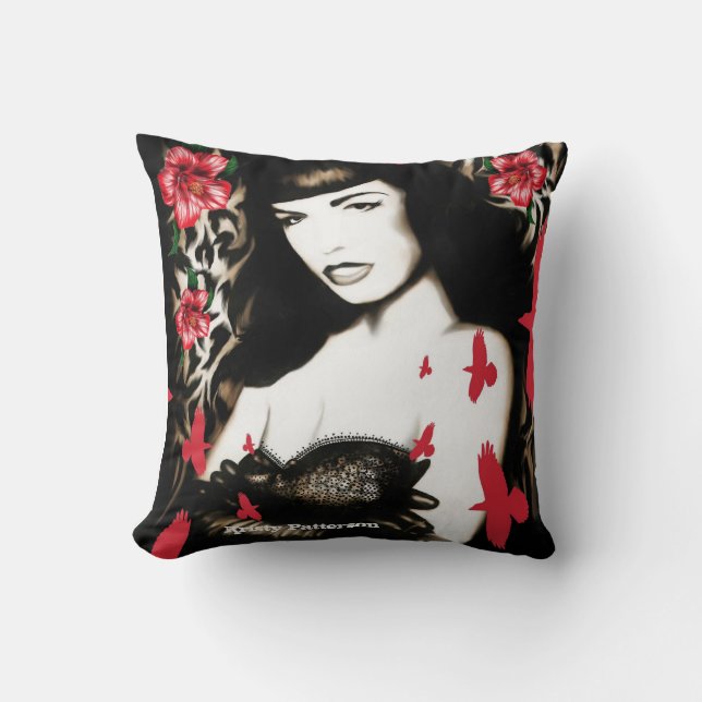 Coussin haut de pin de Psychobilly Jane (Recto)