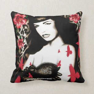 Coussin haut de pin de Psychobilly Jane