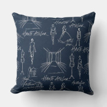 "Haute Atelier Pattern" Bleu Marine Mode